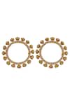Shop_Tizora_Gold Plated Stones Studded Pacheli Bangles - Set Of 2 _Online_at_Aza_Fashions