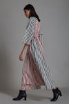 Shop_MATI_1_Off White 100% Cotton Striped T-shirt Collar Uno Pattern Jumpsuit _Online_at_Aza_Fashions