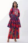Buy_Archana Shah_Purple Silk Lyssa Kurta Sharara Set_Online_at_Aza_Fashions