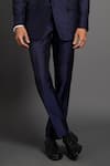 Raghavendra Rathore Jodhpur_Blue Silk Tapered Pant _Online_at_Aza_Fashions