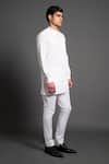 Buy_Raghavendra Rathore Jodhpur_White Cotton Short Kurta For Men_Online_at_Aza_Fashions