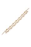 Curio Cottage Gold Crescent Moon Drop Sheeshphool Online at Aza Fashions Curio Cottage_Gold Crescent Moon Drop Sheeshphool_Online_at_Aza_Fashions