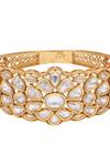 Buy_Curio Cottage_Kundan Carved Kada_Online_at_Aza_Fashions