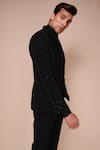 Buy_Tisa - Men_Black Tuxedo And Trousers- Viscose Polyester Embroidery Sleeve Set _Online_at_Aza_Fashions