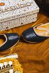 Cilwana Studio_Black Embroidered Sequin Work Juttis _Online_at_Aza_Fashions