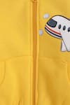 Buy_Knitting Doodles_Yellow Fleece Printed Aeroplane Jacket And Joggers Set  _Online_at_Aza_Fashions