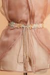 Shop_Mehraki_Multi Color Sequins Translucent Embellished Belt_Online_at_Aza_Fashions