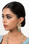 Buy_Zevar King_Multi Color Jadau Kundan Embellished Necklace Set_Online_at_Aza_Fashions