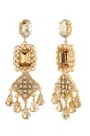 Buy_Bblingg_Gold Plated Crystal Zahara Embellished Earrings _Online_at_Aza_Fashions