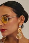 Shop_Bblingg_Gold Plated Crystal Zahara Embellished Earrings _Online_at_Aza_Fashions