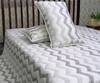 Cocobee_White Cotton Printed Zigzag Hand Block Bedcover Set_Online_at_Aza_Fashions