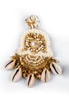 Kanyaadhan By Dhirajaayushi Gold Plated Beads Shell Drop Embellished Earrings Online at Aza Fashions Kanyaadhan By Dhirajaayushi_Gold Plated Beads Shell Drop Embellished Earrings _Online_at_Aza_Fashions