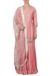 Buy_Priyanka Jain_Pink Embroidered Sharara Kurta Set_at_Aza_Fashions