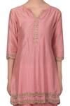 Buy_Priyanka Jain_Pink Embroidered Sharara Kurta Set_Online_at_Aza_Fashions