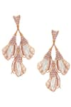 Buy_Outhouse_Gold Plated Enchanted Keshi Pearl Cascade Earrings _at_Aza_Fashions