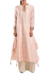 Buy_Varun Bahl_Pink Chanderi Silk Kurta_Online_at_Aza_Fashions
