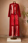 Buy_Anamika Khanna_Embroidered Jacket And Skirt Set_at_Aza_Fashions