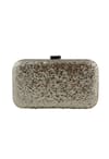 Buy_Puneet Gupta_Brown Rhinestones, Crystals, Sequins Kundan Printed And Embellished Clutch _Online_at_Aza_Fashions