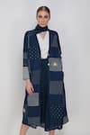 Buy_Arcvsh By Pallavi Singh_Blue Handwoven Noil Silk Printed Jacket _at_Aza_Fashions