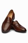 Buy_3dm Lifestyle_Brown Penny Leather Loafers _at_Aza_Fashions