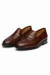 Shop_3dm Lifestyle_Brown Penny Leather Loafers _at_Aza_Fashions
