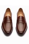 3dm Lifestyle_Brown Penny Leather Loafers _Online_at_Aza_Fashions