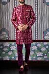 Buy_Anita Dongre_Wine Veer Sherwani_at_Aza_Fashions