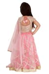 Shop_Bloomers by Amrita M_Pink Organza Embroidered Lehenga Set  _at_Aza_Fashions