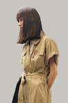 Buy_Chillosophy_Beige Poplin Straight Collar Jumpsuit With Utility Pockets  _Online_at_Aza_Fashions