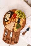 Buy_Mason Home_Stockholm Wooden Cheese Platter With Knives_at_Aza_Fashions