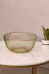 Shop_Mason Home_Gold Iron Samara Round Fruit Basket_at_Aza_Fashions