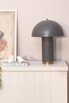 Shop_Mason Home_Grey Iron And Steel Nordic Mushroom Lamp_at_Aza_Fashions