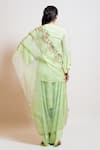 Shop_Smriti By Anju Agarwal_Green Dupatta Organza, Kurta Chinnon, Lining Taffeta, Set With Embroidered _at_Aza_Fashions