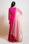 Shop Smriti By Anju Agarwal Fuchsia Silk, Dupatta Organza, Lining Taffeta Gota And Embroidered Anarkali With at Aza Fashions Shop_Smriti By Anju Agarwal_Fuchsia Silk, Dupatta Organza, Lining Taffeta Gota And Embroidered Anarkali With _at_Aza_Fashions