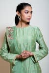 Buy Smriti By Anju Agarwal Green Dupatta Organza, Kurta Silk, Layer Georgette, Lining Taffeta Zari With Online at Aza Fashions Buy_Smriti By Anju Agarwal_Green Dupatta Organza, Kurta Silk, Layer Georgette, Lining Taffeta Zari With _Online_at_Aza_Fashions