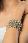 Buy_Aaree Accessories_Silver Plated Brass Handcrafted Ghungroo Bracelet_Online_at_Aza_Fashions