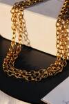 Buy_Aaree Accessories_Triple Layered Figaro Chain Contemporary Necklace_at_Aza_Fashions