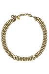 Shop_Aaree Accessories_Triple Layered Figaro Chain Contemporary Necklace_at_Aza_Fashions