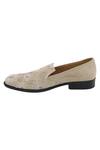 Buy_Veruschka by Payal Kothari_Beige Embroidered Suede Loafers _Online_at_Aza_Fashions