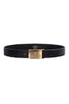 Shop_Sabyasachi_Black Embellished The Royal Bengal Tiger Trophy Belt _at_Aza_Fashions