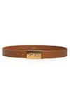 Shop_Sabyasachi_Mustard Tan - Brown The Royal Bengal Tiger Trophy Belt _at_Aza_Fashions