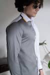 Shop_Abkasa_White Cotton Metropolitan Shirt _Online_at_Aza_Fashions
