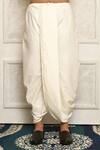 Shop_Aryavir Malhotra_Sky Blue Cotton Solid Straight Kurta And Dhoti Pant Set For Men_Online_at_Aza_Fashions