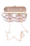 A Clutch Story_Multi Color Embroidery, Beads Silk Box Clutch With Sling_Online_at_Aza_Fashions