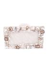 Buy_A Clutch Story_White Embellished Resin Clutch With Sling _at_Aza_Fashions