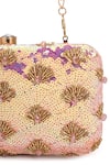 A Clutch Story_Pink Embroidered Prism Rainbow Clutch _at_Aza_Fashions