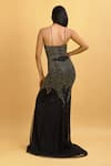 Shop_Ambrosia_Black Sweetheart Neck Embroidered Gown_at_Aza_Fashions