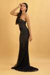 Buy_Ambrosia_Black Sweetheart Neck Embroidered Gown_Online_at_Aza_Fashions