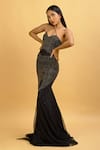 Shop_Ambrosia_Black Sweetheart Neck Embroidered Gown_Online_at_Aza_Fashions