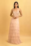 Buy Ambrosia Peach Sweetheart Neck Emrboidered Gown at Aza Fashions Buy_Ambrosia_Peach Sweetheart Neck Emrboidered Gown_at_Aza_Fashions